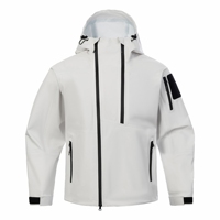 Veste tactique imperméable coupe-vent respirante écologique fine pour hommes et femmes à fermeture éclair à capuche