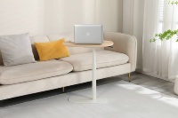 Table d'appoint pneumatique élégante ergonomique ADA Bureau de café de console réglable en hauteur rotative à 360 ° pour une utilisation dans le salon