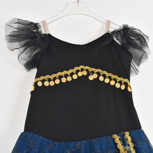 Jupe de danse en <span class=keywords><strong>tulle</strong></span> de velours bleu marine pour femmes robe <span class=keywords><strong>Tutu</strong></span> de ballet long élégant pour enfants attrayant pour les enfants - Product Image 4
