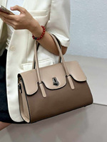 Sac fourre-tout en cuir PU avec fermoir à verrouillage, sac à bandoulière de grande capacité pour femmes, pour le travail