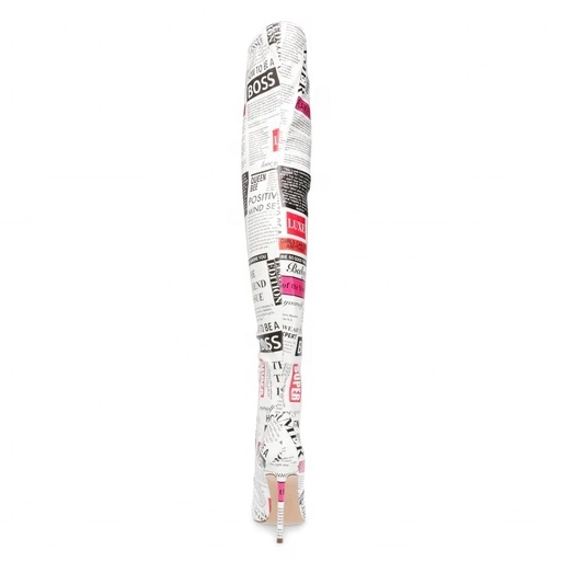 Shop Our Luxury Shoes Boots and Purse Sets with Newspaper Print