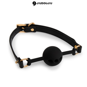 Bâillon en silicone à thème SM, bondage, perforation, accessoire sexuel BDSM, bâillon buccal souple, jouet alternatif pour adultes. - Product Image 2