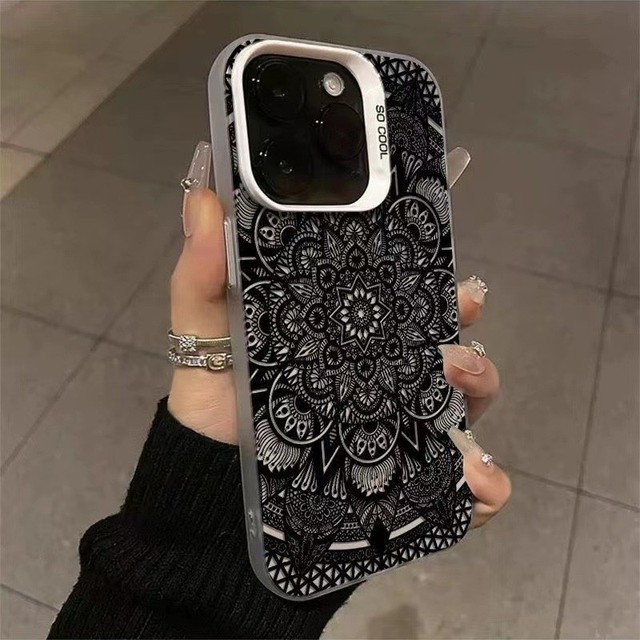 Persian Carpet Floral Pattern Phone Case Magnetic for IPhone 17 16 14 13 11 12 15 Pro Max X XR XS Plus SE Soft Clear Tpu Cover