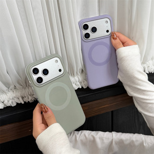 Nouvelle coque magnétique minimaliste mate couleur unie 2026 pour iPhone 17 Pro Max 16 15 14 – Housse tendance pour femme - Product Image 5