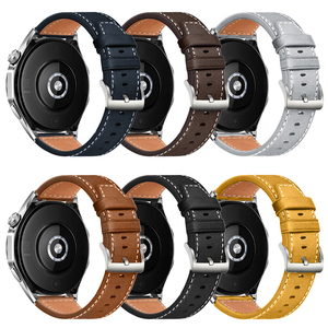Correa de Cuero de 20mm 22mm para Samsung Galaxy <span class=keywords><strong>Watch</strong></span> 7 6 5 4 3, para Huawei <span class=keywords><strong>WATCH</strong></span> 5 4/GT6 Pro <span class=keywords><strong>GT</strong></span> <span class=keywords><strong>Runner</strong></span> 2, Repuesto de Correas para Reloj de Pulsera - Product Image 2