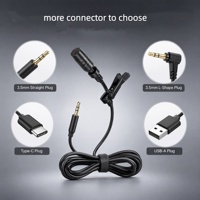 Microphone Lavalier Col de Cygne 3m pour Carte Son Ordinateur, Diffusion en Direct, Guide Touristique, Amplificateur, Enregistrement Enseignant