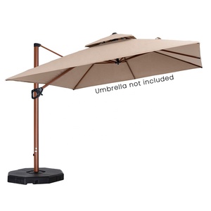 Negro diseño octogonal arena llena de agua Patio sombrilla de jardín paraguas de sombra de <span class=keywords><strong>sol</strong></span> Offset paraguas Base - Product Image 6