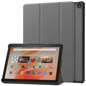 智能平板电脑聚氨酯皮套，适用于Kindle Fire HD10 2023超薄三折翻盖皮套