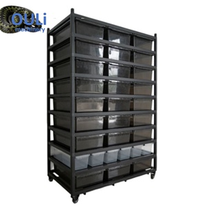 Système de rack chauffant pour reptiles de grande taille, boîtes d'élevage pour serpents, Python ball, Géco, avec support et étagère - Product Image 5