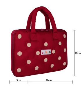 Maletín portátil personalizado de terciopelo suave para computadora portátil, bolsa de mensajero para tableta, funda de nailon personalizada para computadora. - Product Image 6