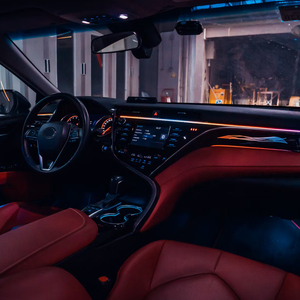 Voyeego 2018-2022 pour Toyota pour Camry Passager Avant Ambiant <span class=keywords><strong>LED</strong></span> Éclairage Intérieur Mise à Niveau Conception Standard avec <span class=keywords><strong>Ruban</strong></span> et Poignée - Product Image 4