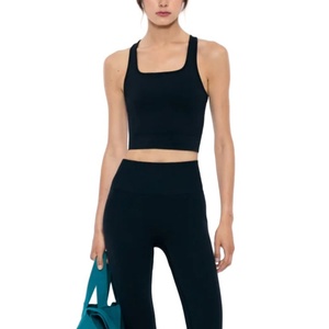Custom Designed Quick Dry Compression Yoga Tank <b>Tops</b> Women New Arrival Breathable Athletic Front Logo Plus Size Included 100% - Product Image 1