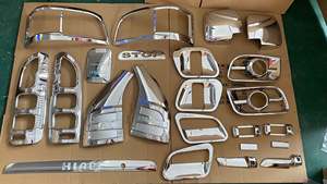 Accessoires de voiture Kit chromé pour <span class=keywords><strong>Toyota</strong></span> Hiace Commuter 2006-2012  Couvercle de rétroviseur de porte Garniture de rétroviseur de porte Couvercle de poignée de porte Protection - Product Image 2
