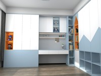 Armoires en panneaux soudés entièrement en aluminium, armoires en alliage d'aluminium sur mesure, armoires de cuisine, rangement de balcon et adaptées aux enfants