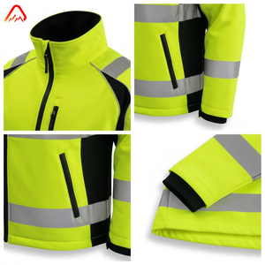 Giacca a guscio morbido impermeabile impermeabile con cerniera resistente al vento di alta qualità in argento nastro di trasferimento termico Casual in poliestere - Product Image 6