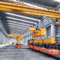 Pont roulant suspendu de type EC de 32 tonnes (portée de 28,5 m, hauteur de levage de 15 m, poutres principales parallèles suspendues)