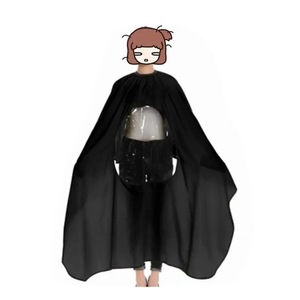 Black Waterproof Polyester Button Customized Logo Barber Cutting Cape Haircut Styling Capes Salon Cape - Product Image 6