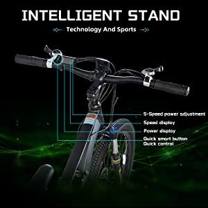 Vélo de montagne <span class=keywords><strong>électrique</strong></span> Rockshark <span class=keywords><strong>2022</strong></span>, nouveau modèle, 350W, livraison gratuite, batterie au lithium 10.4Ah, moteur à moyeu arrière, système de frein à disque - Product Image 2