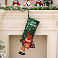Decoración Navideña Familiar para Fiestas, Santa Claus, Muñeco de Nieve, Calcetines de Regalo, Medias Navideñas Grandes, Figuras y Juguetes de Tela