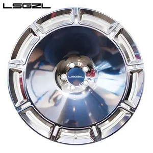 LSGZL factory forged wheels monoblok Chrome 15 16 17 18 19 20 21 22 23 24 26 disesuaikan untuk mobil mewah