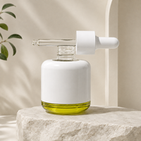 Emballages cosmétiques à faible MOQ, contenants vides pour soins de la peau, flacons compte-gouttes pour lotion et huile essentielle 50ml 80ml 100ml avec bouchon à vis personnalisé