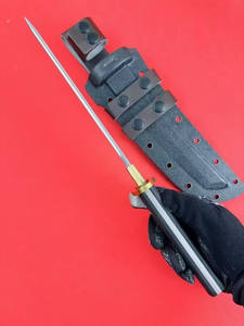 Couteau tactique de survie personnalisable HUNSHU SAMURAI OEM avec manche en G10 et étui en acier inoxydable pour la chasse et le bricolage - Product Image 3
