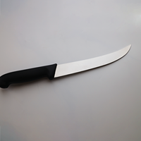 Couteau à casser le steak de boucher en acier inoxydable avec manche en PP 10/25cm