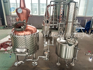 ZJ 150L pentola di rame in acciaio inox condensatore olio essenziale distillatore per acqua di Rose/limone Grasswith grande serbatoio idrolat con pompa CIP - Product Image 2