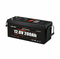 Batterie de stockage d'énergie Li-ion auto-chauffante Enlzh 12,8 V 200 Ah, idéale pour la maison, les camping-cars et les stations de communication