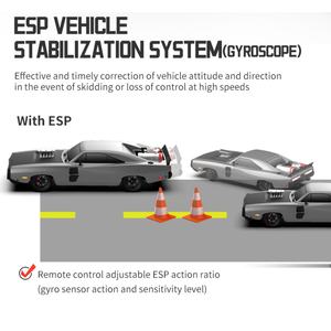 รถบังคับวิทยุ 1004A 1004B 1/10 2.4G RC 2WD/4WD สลับได้ ความเร็วสูง มอเตอร์ไร้แปรงถ่าน ระบบ ESP Gyro รถดริฟท์ รถแข่งบนถนน รถแบบแบน ของเล่นรถโมเดล - Product Image 4