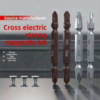 Embout de tournevis cruciforme double extrémité KENING S2/AA Grade PH2, magnétique puissant, pour perceuse-visseuse électrique sans fil