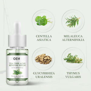 Sérum de soin de la peau de marque privée arbre à thé traitement de l'acné sérum <span class=keywords><strong>pour</strong></span> le visage réparation des boutons avec élimination des points noirs propriétés hydratantes - Product Image 5