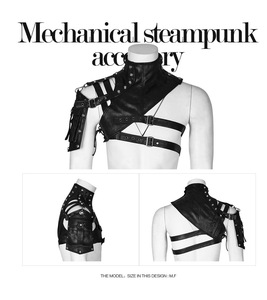 Beliebte Punk-Style Damen-Einschulter-Ledertasche in Europa und Amerika für Nachtclub-Auftritte, Festivals und <span class=keywords><strong>Bondage</strong></span>-Uniformen - Product Image 4