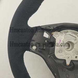 Volant pratique en Alcantara noir avec bande supérieure pour BMW E90 E91 E92 E93 Série 3 - Vente Flash - Product Image 2