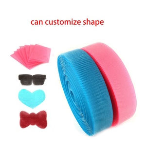 定制设计紧固件胶带粘性发带彩色卷发器配件胶带头发尼龙钩环 - Product Image 3