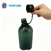 Bouteille d'eau portable en plastique avec cordon, couvercle hermétique anti-fuite, bouteille d'eau pour le voyage et le camping