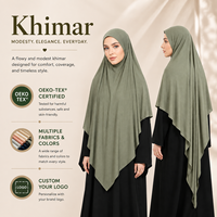 Hijab de prière Khimar pour femmes ethniques, en toile unie légère, séchage rapide, doux, respirant, couvrant, pour toutes les saisons