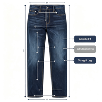 Jean stretch coupe athlétique pour homme, pantalon en denim de coton fuselé, poids moyen, décontracté, usage quotidien, délavage foncé