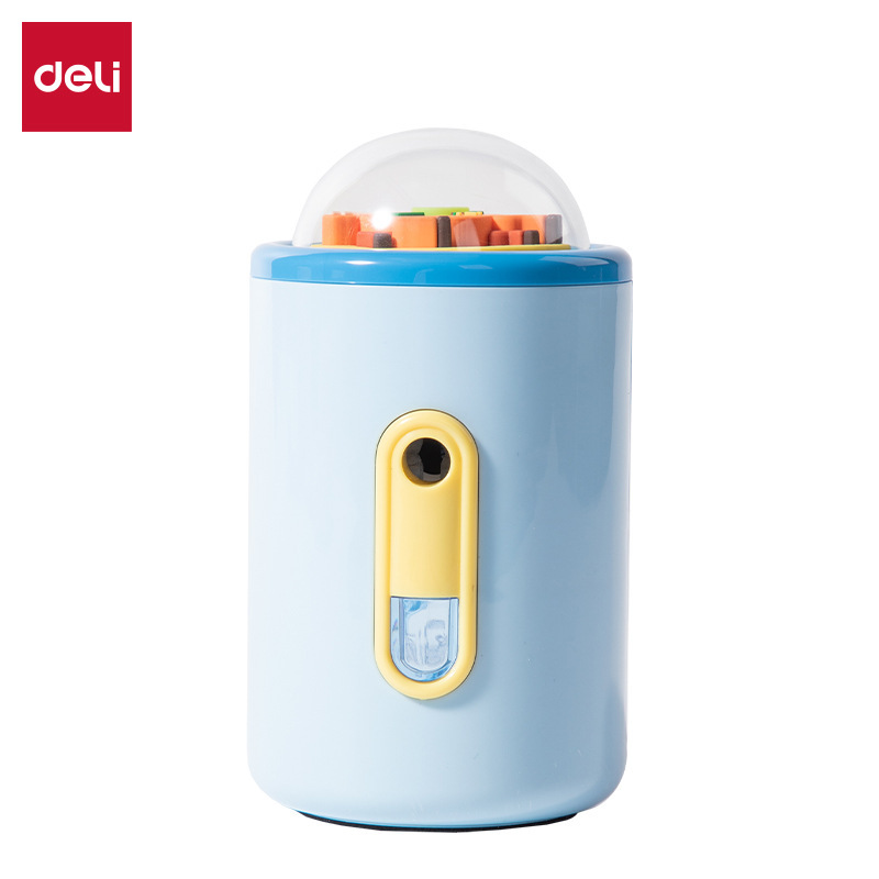 [Bleu] MAN033 Taille-crayon à manivelle (1 pièce)