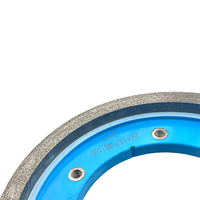 Disque abrasif diamanté à liaison métallique Jingu 250 mm (10 po) pour meulage humide de bord en céramique, alésage 140 mm (5,5 po), haute dureté, pour béton