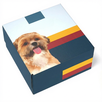 Caja de Embalaje de Papel Reciclado Ecológica Personalizada para Juguetes de Gatos/Perros, Comederos, Alimentos para Mascotas - Tamaño Personalizado CMYK/Pantone con Relieve