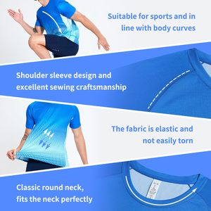 Camisetas <span class=keywords><strong>de</strong></span> Manga Corta para Correr para Hombre, Secado Rápido, Transpirables, para Maratón, Impresión Digital Personalizada, Ultraligeras <span class=keywords><strong>de</strong></span> 90g - Product Image 4