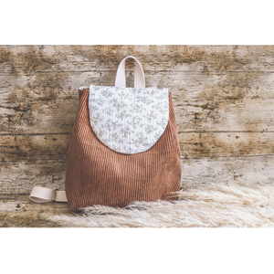 Sac à Dos Enfant Personnalisé Vanille Brodé en Coton Velours pour Maternelle ou Crèche - Product Image 2