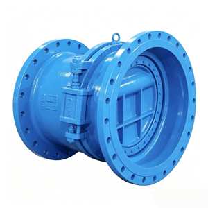 Válvula de Retención de Agua de Cierre Lento Sin Golpes, Tipo Mariposa/Clapa de Goma/Doble Disco, Baja Pérdida de Presión PN16 OEM - Product Image 2