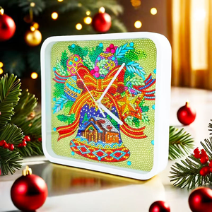 Horloge murale en diamant sur le thème de Noël 2026 de l'usine de Shenzhen, nouvelles peintures diamantées DIY, excellente idée cadeau - Product Image 1