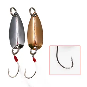 Lushazer Micro-Metalen Lepelaas 1G 1.5G Vissen Lokken Hard Aas Voor Forel Kleine Vis Panfish In Zoetwater Meer Rivierbaars - Product Image 2
