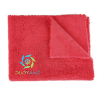 Serviette de detailing en microfibre orange, découpe ultrasonique sans bords, 40x40cm, 400gsm, anti-rayures, pour lavage auto et cuisine, fabriquée en Chine