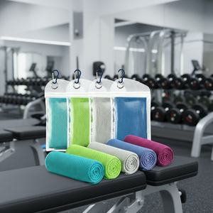 Toallas Refrigerantes para Actividades Deportivas, Toalla Refrigerante de Microfibra Suave y Transpirable, Envolturas Refrigerantes para el Cuello para Clima Cálido, Enfriamiento Instantáneo - Product Image 1