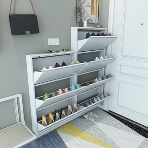 Mạnh Mẽ Và Bền Mỏng Treo Tường Giày Lưu Trữ Tủ Tối Giản Kim Loại Và Sắt Giày Giá Cho Nhà Nhập Sử Dụng Thiết Kế Hiện Đại - Product Image 3