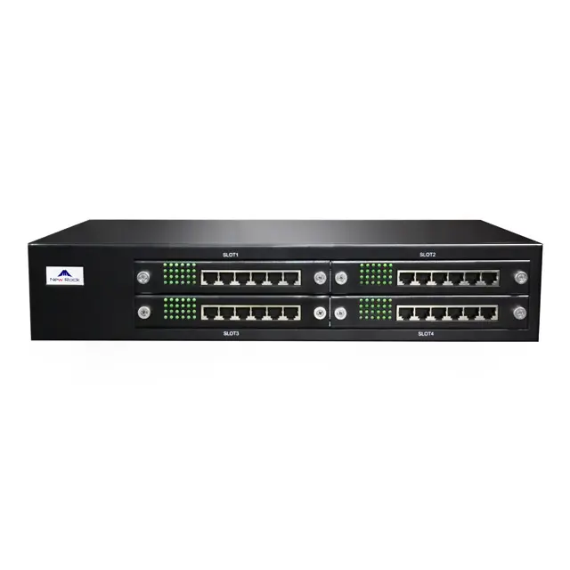 New Rock 48 Analog FXS Gateway IAD MX120G SIP phone system Cost-Effective VoIP Gateway with router function
